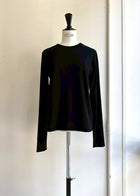 クルーネックロングスリーブシアーカットソー