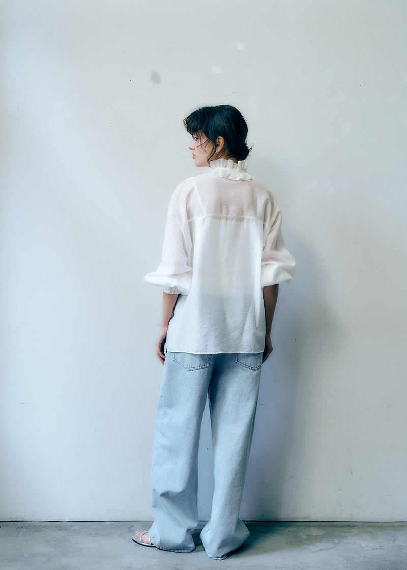 【再販】2WAYルーシュタイブラウス