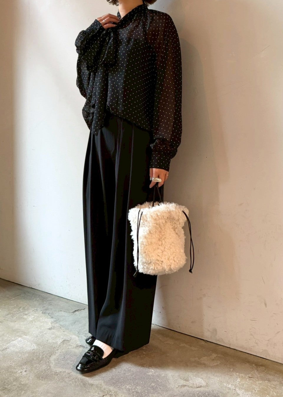 【再販・新色追加】ハイウエストストレートパンツ