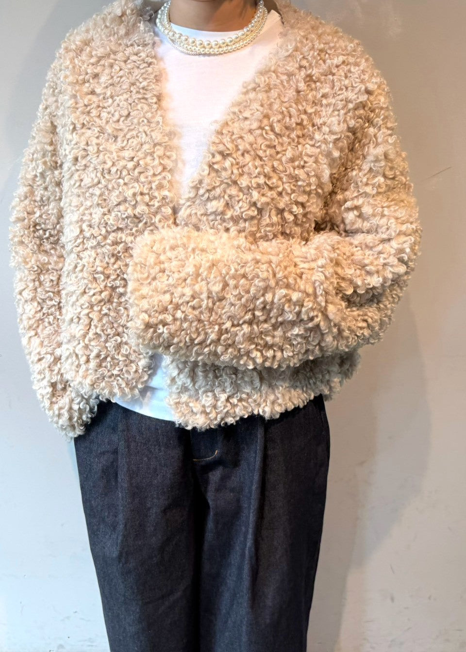 カーリーファーリバーシブルコート