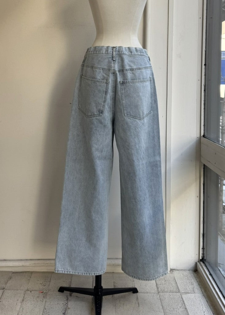 【再販】ドロストワイドデニムパンツ