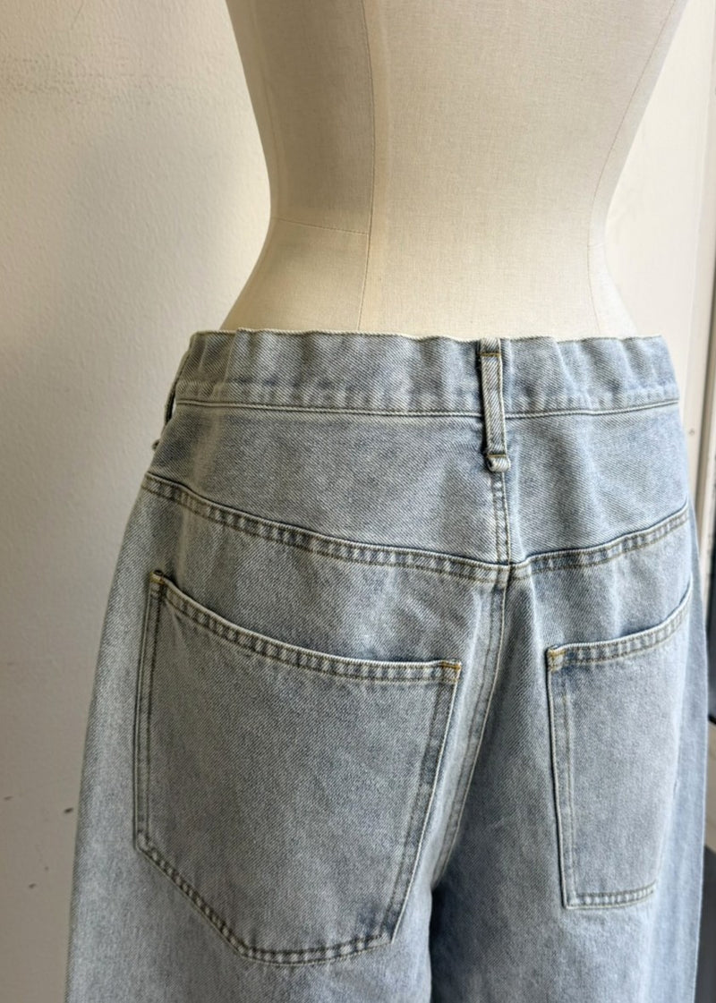 【再販】ドロストワイドデニムパンツ
