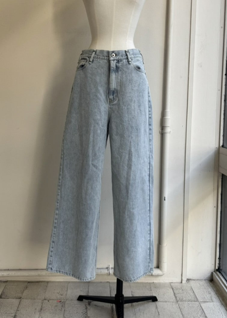 【再販】ドロストワイドデニムパンツ