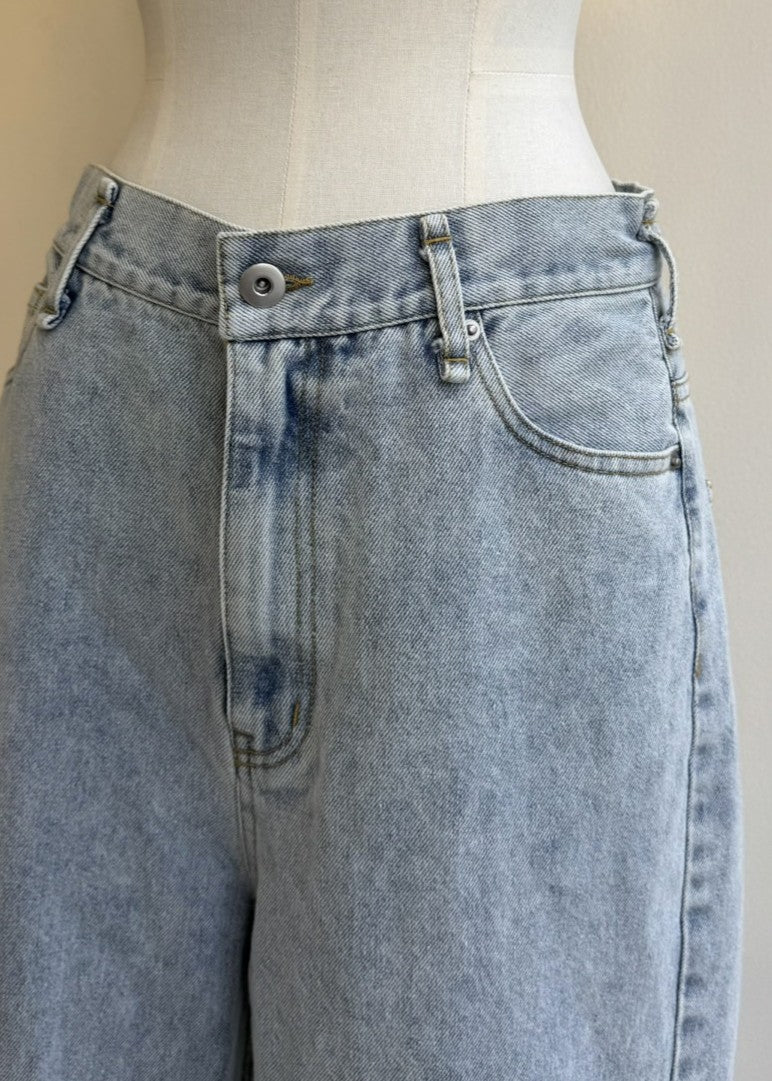 【再販】ドロストワイドデニムパンツ