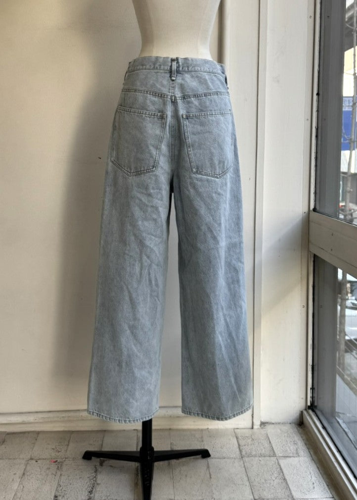 【再販】ドロストワイドデニムパンツ