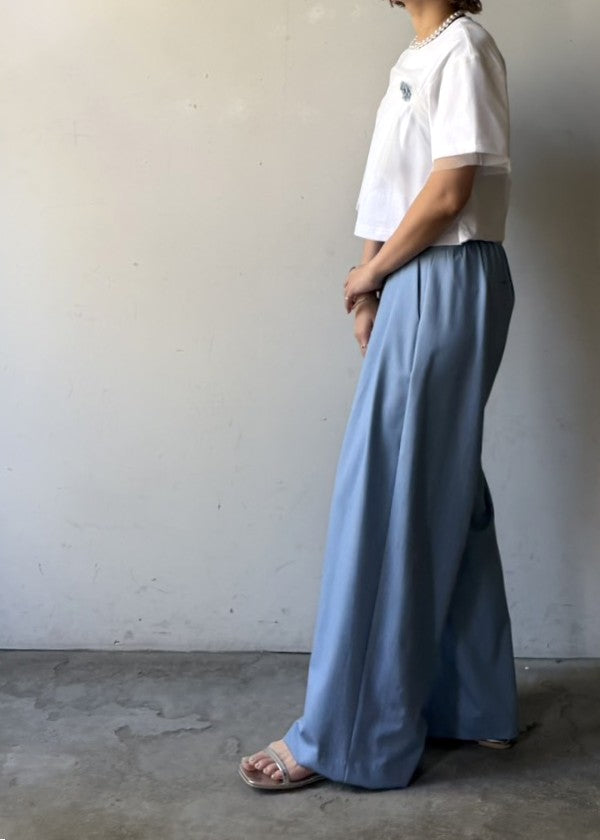 【再販】テンセルデニムタックワイドパンツ