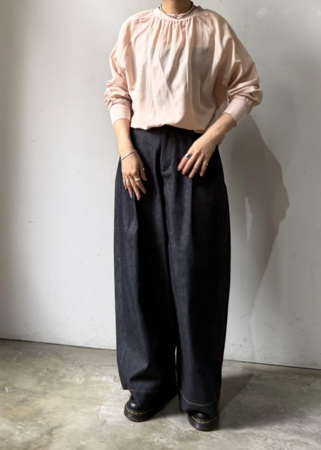 インディゴバレルパンツ