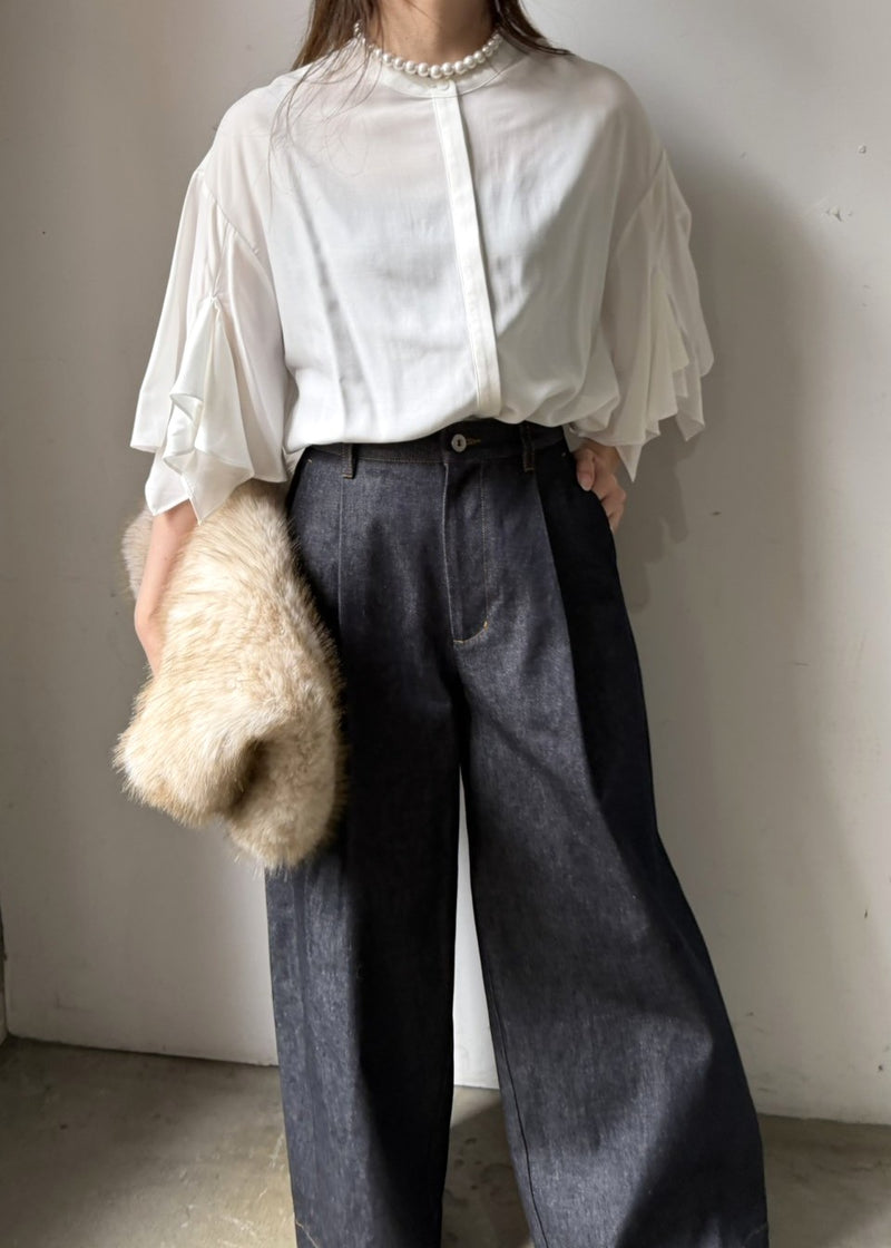 インディゴバレルパンツ