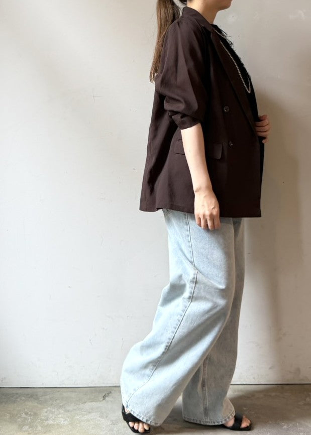 【再販・新色追加】手洗い可能・シアーテーラードジャケット