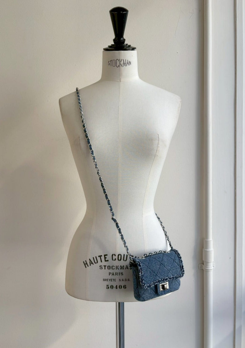 デニムキルティングミニBAG