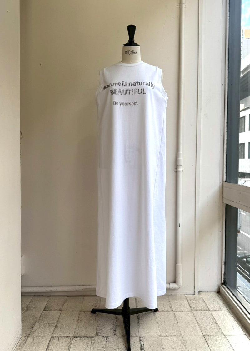 ロゴカットソーワンピース