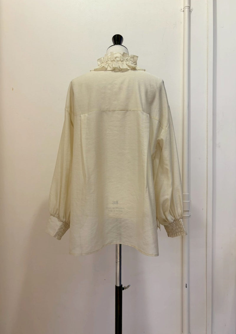 【再販】2WAYルーシュタイブラウス