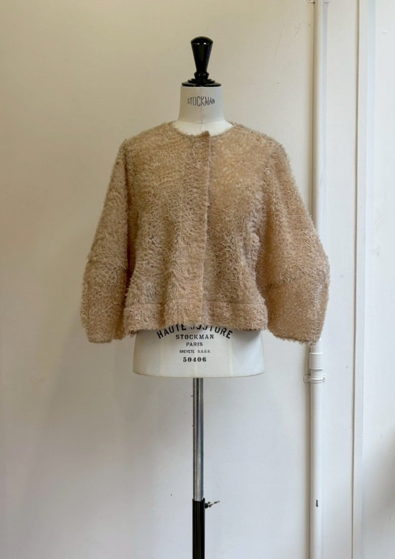 【再入荷】チュールフリルクルーネックジャケット