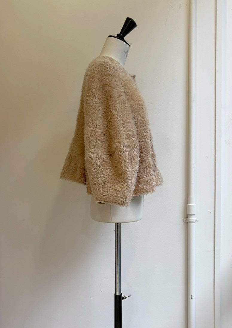 【再入荷】チュールフリルクルーネックジャケット