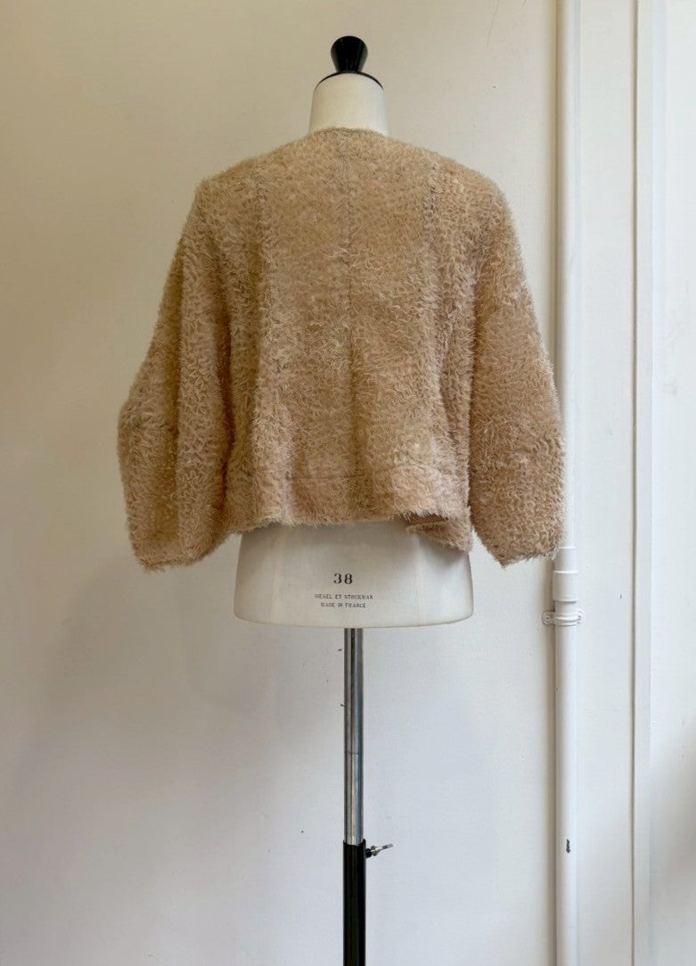 【再入荷】チュールフリルクルーネックジャケット
