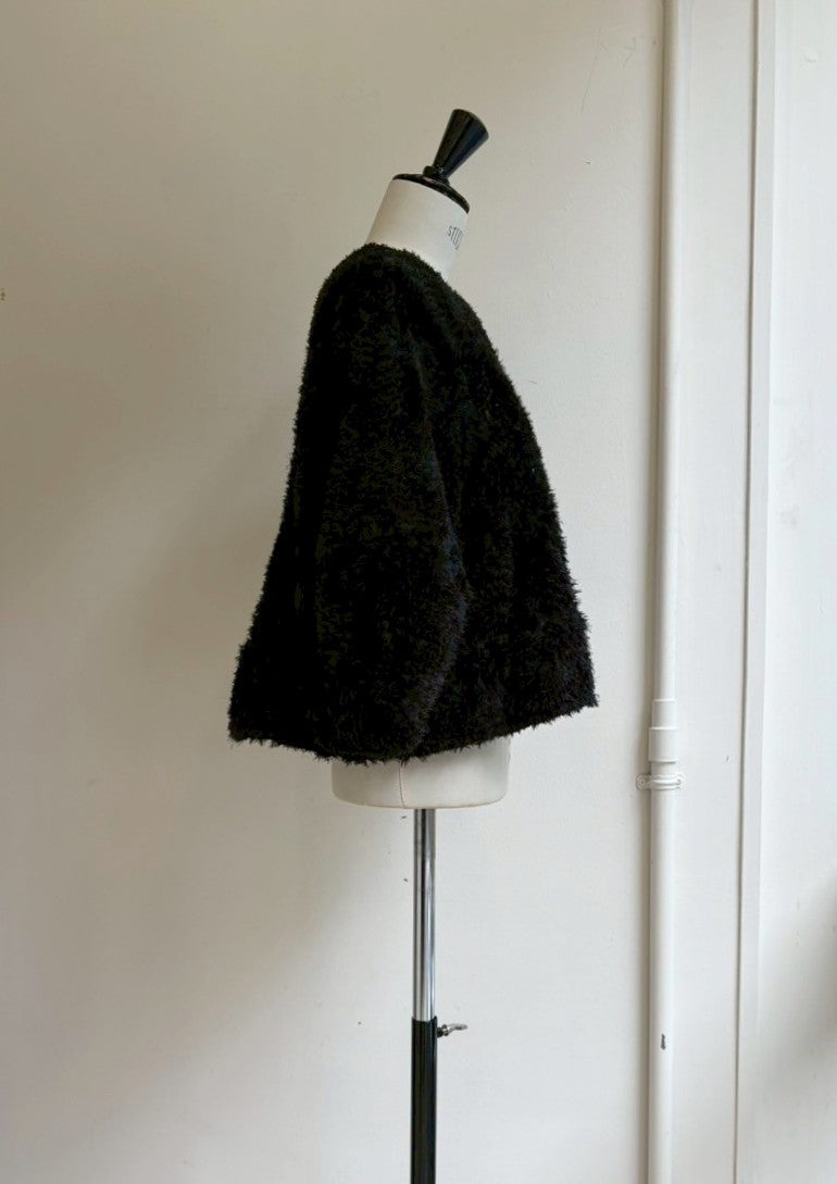 【再入荷】チュールフリルクルーネックジャケット