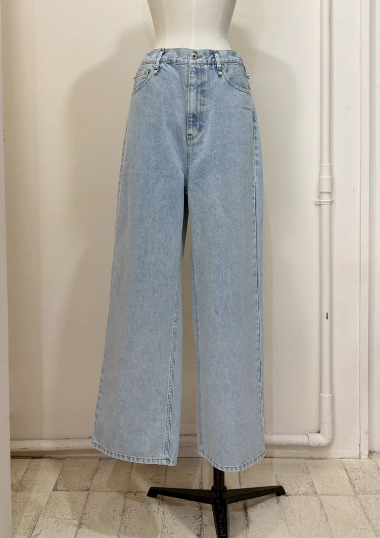【再販】ドロストワイドデニムパンツ