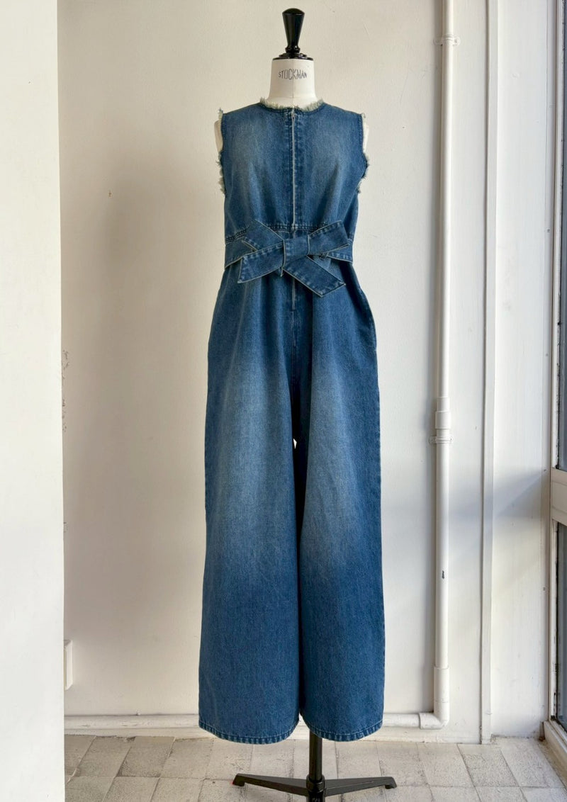 【再販】フロントZIPデニムコンビネゾン