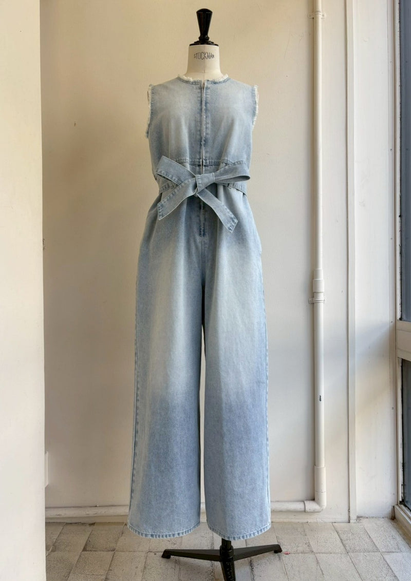 【再販】フロントZIPデニムコンビネゾン