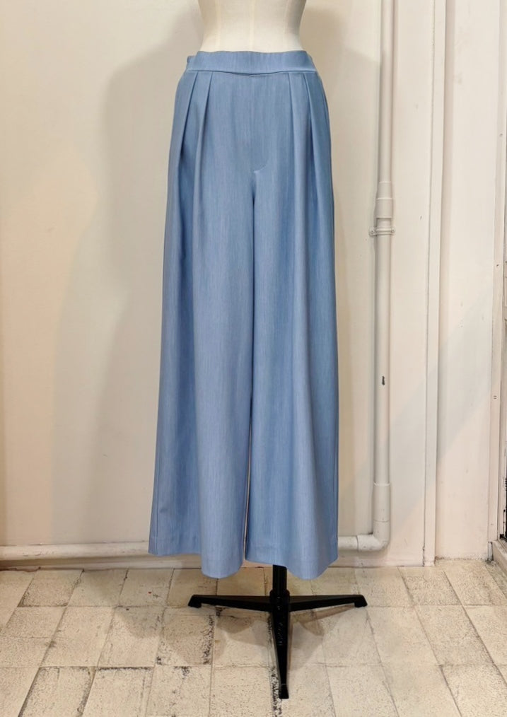 【再販】テンセルデニムタックワイドパンツ