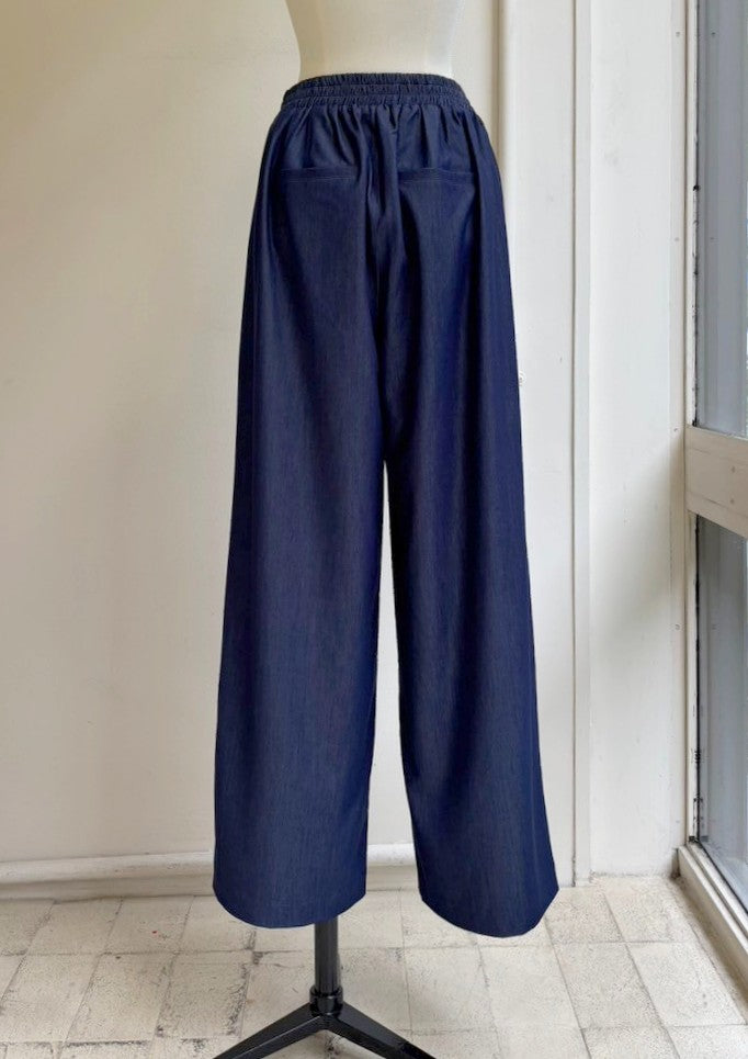 【再販】テンセルデニムタックワイドパンツ